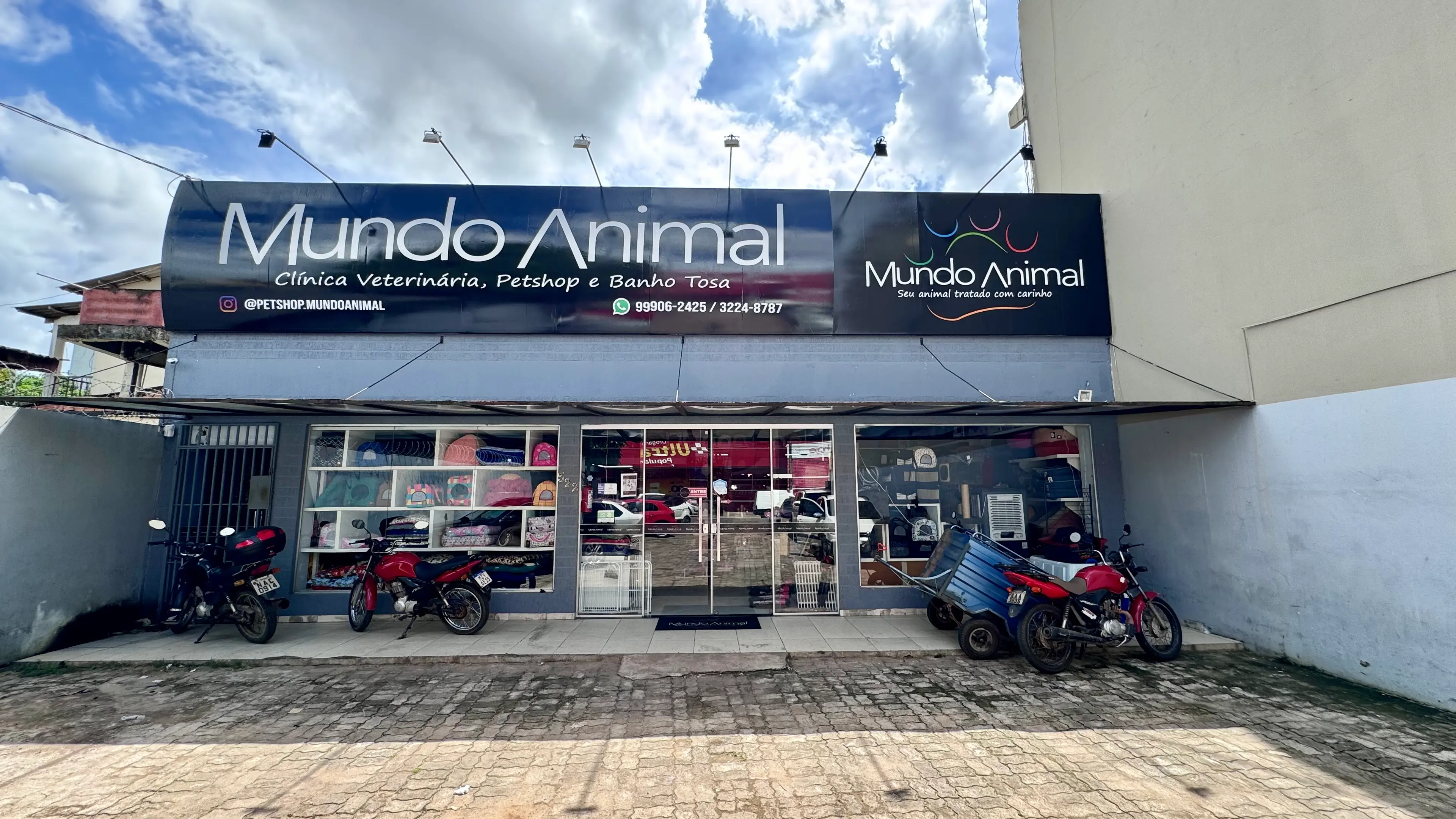 Fachada da loja Mundo Animal em Rio Branco
